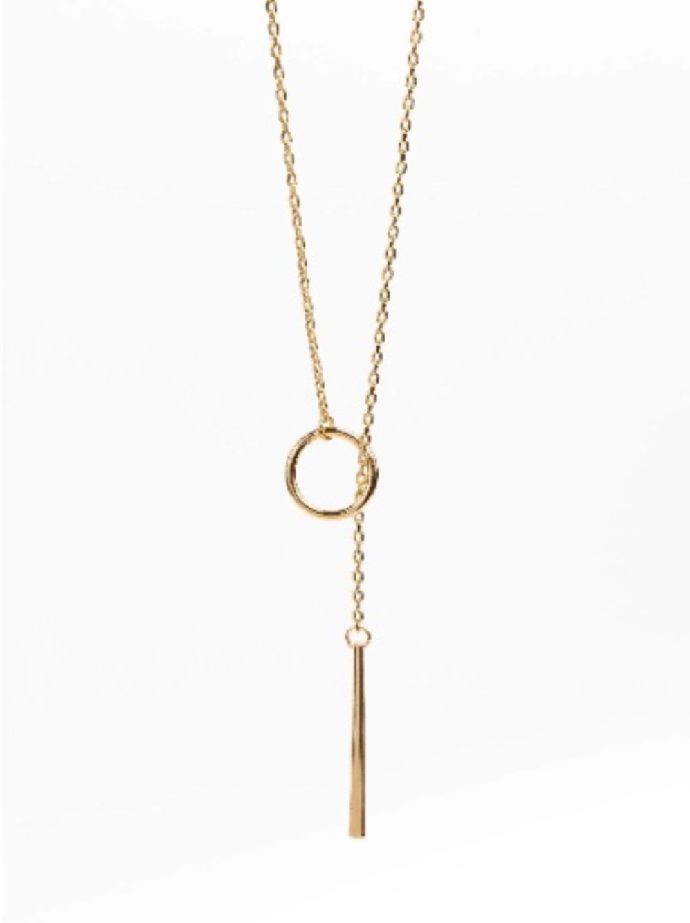 Nashelle Gold Lariat Necklace NWT